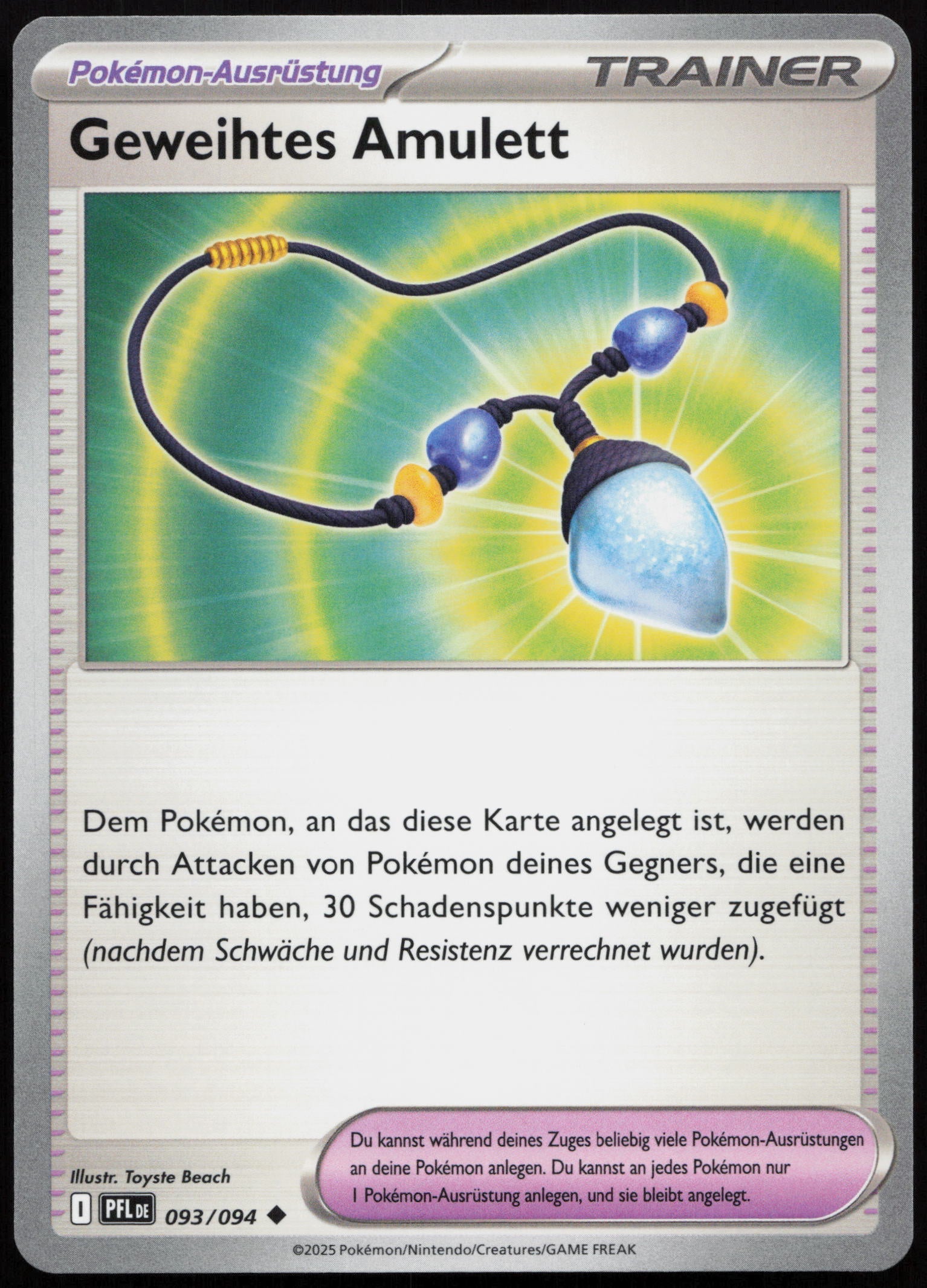 Geweihtes Amulett - Front