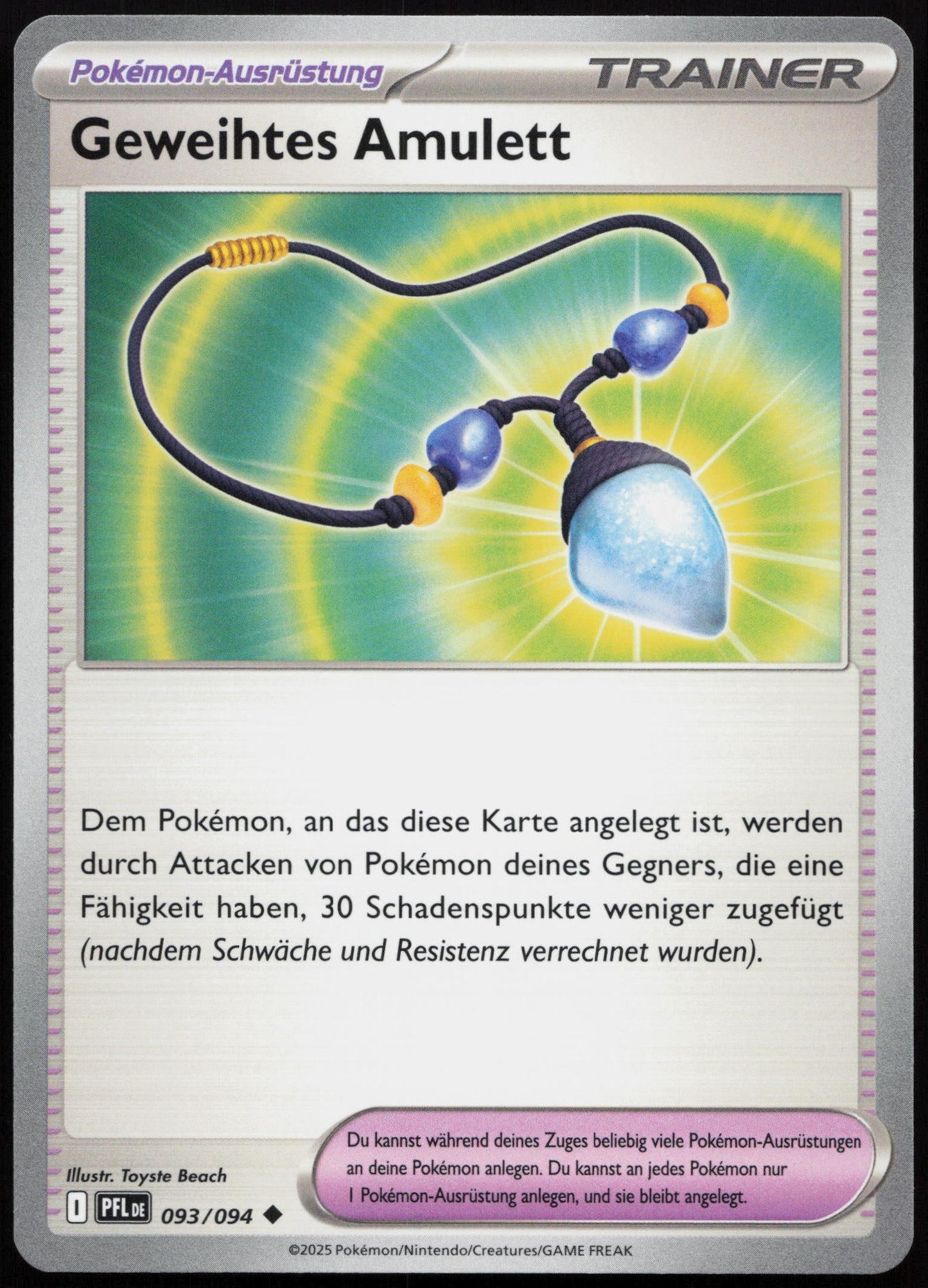 Geweihtes Amulett - Front
