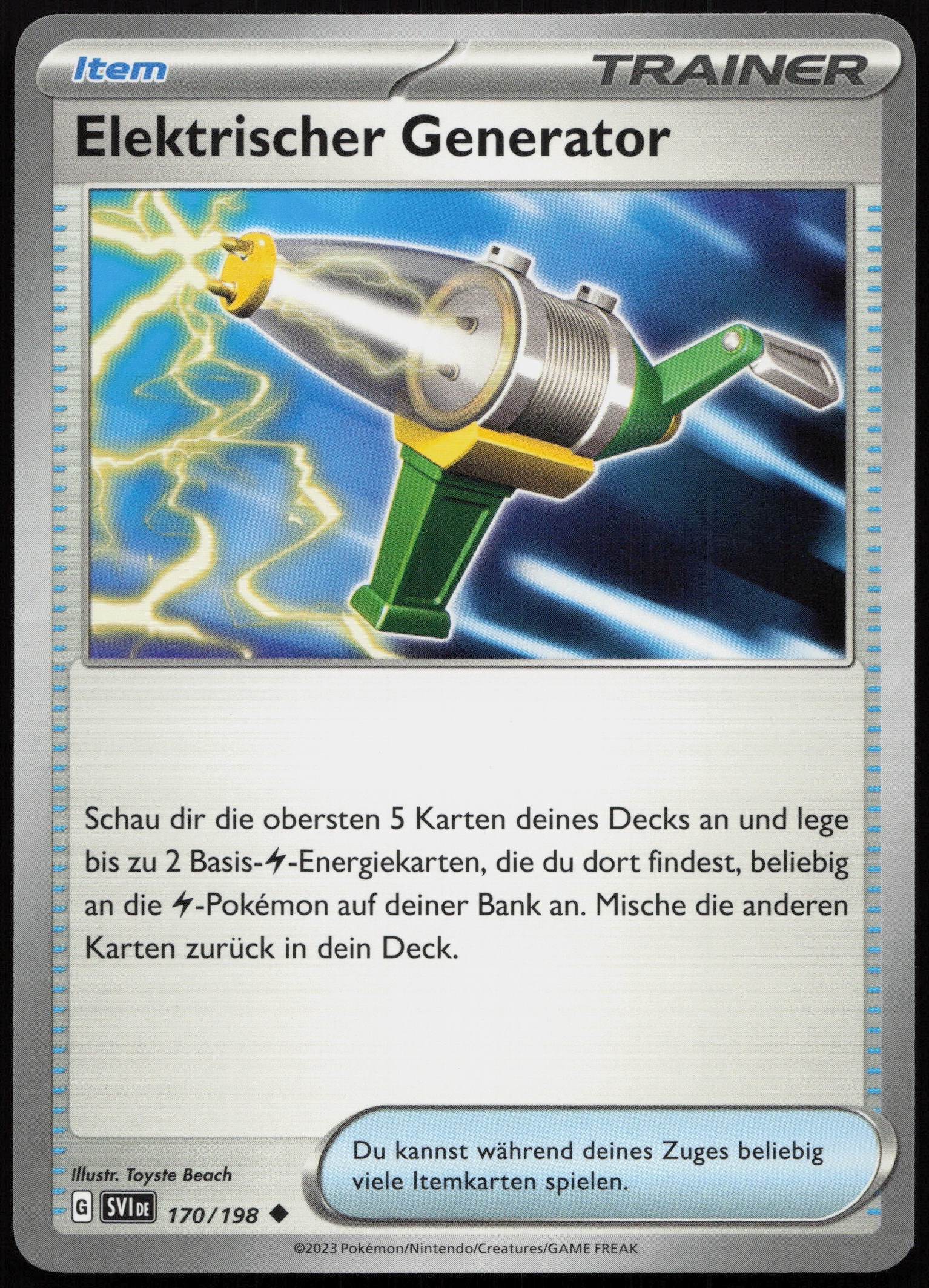Elektrischer Generator - Front
