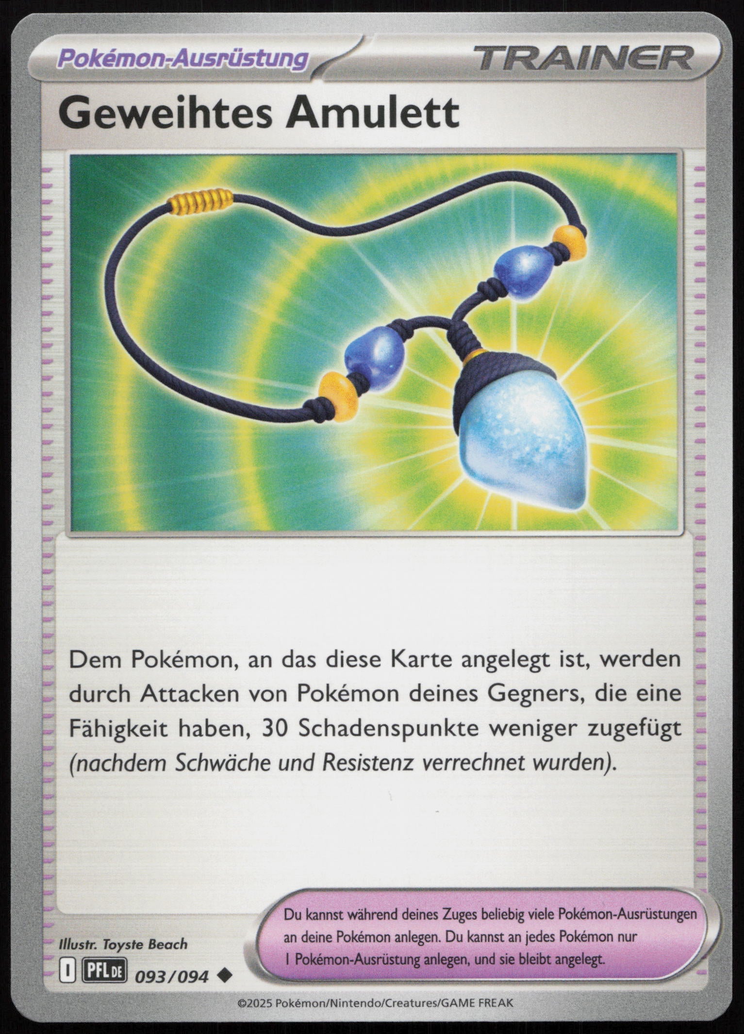 Geweihtes Amulett - Front