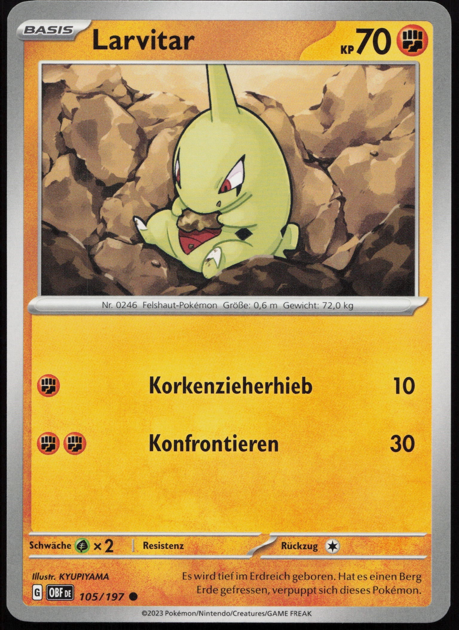 Larvitar - Front